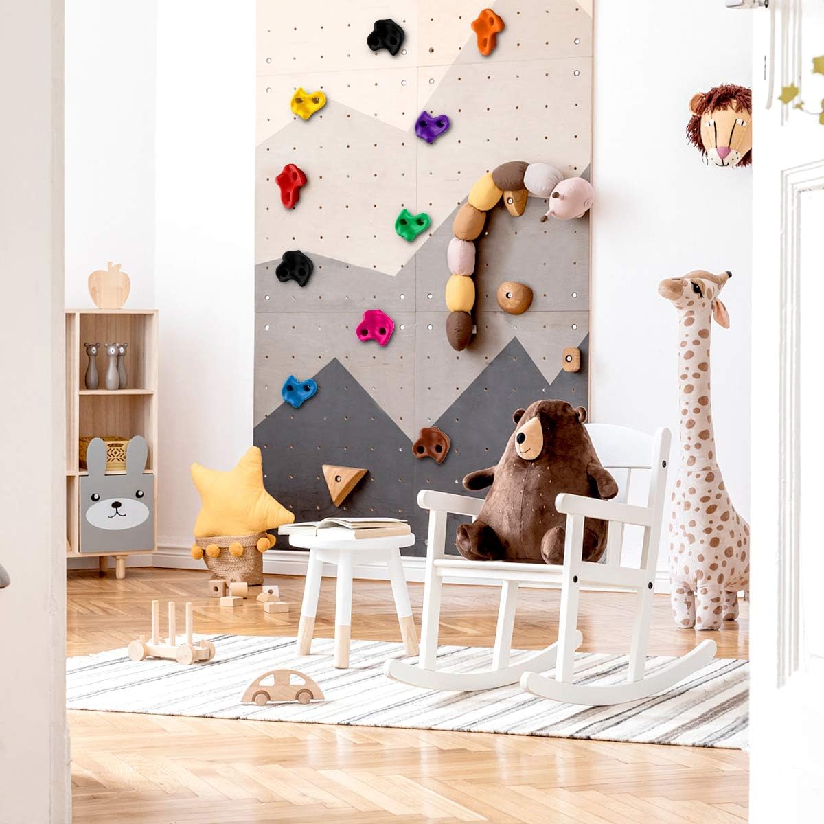 Colorful Rock Climbing Holds Plastic Material- 10 pieces