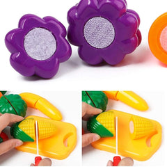 Fruits Cutting Play Set with Knife Board – 9 Pieces