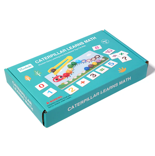 Colorful Caterpillar Math Puzzle
