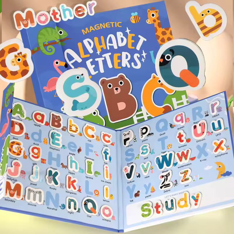 Study Letter and Spelling Magnetic Board Book - JustForKids