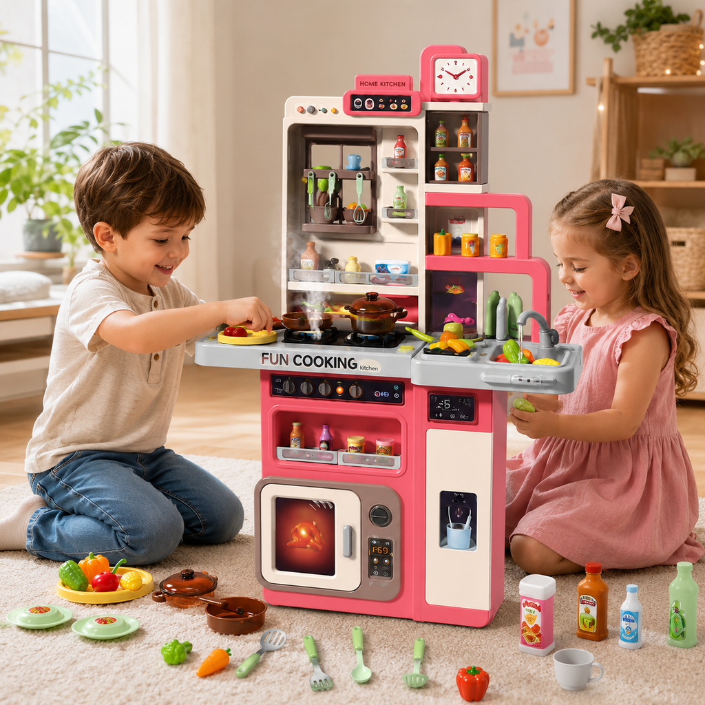 Western Kitchen Play Set – Cooking Kitchen Toy