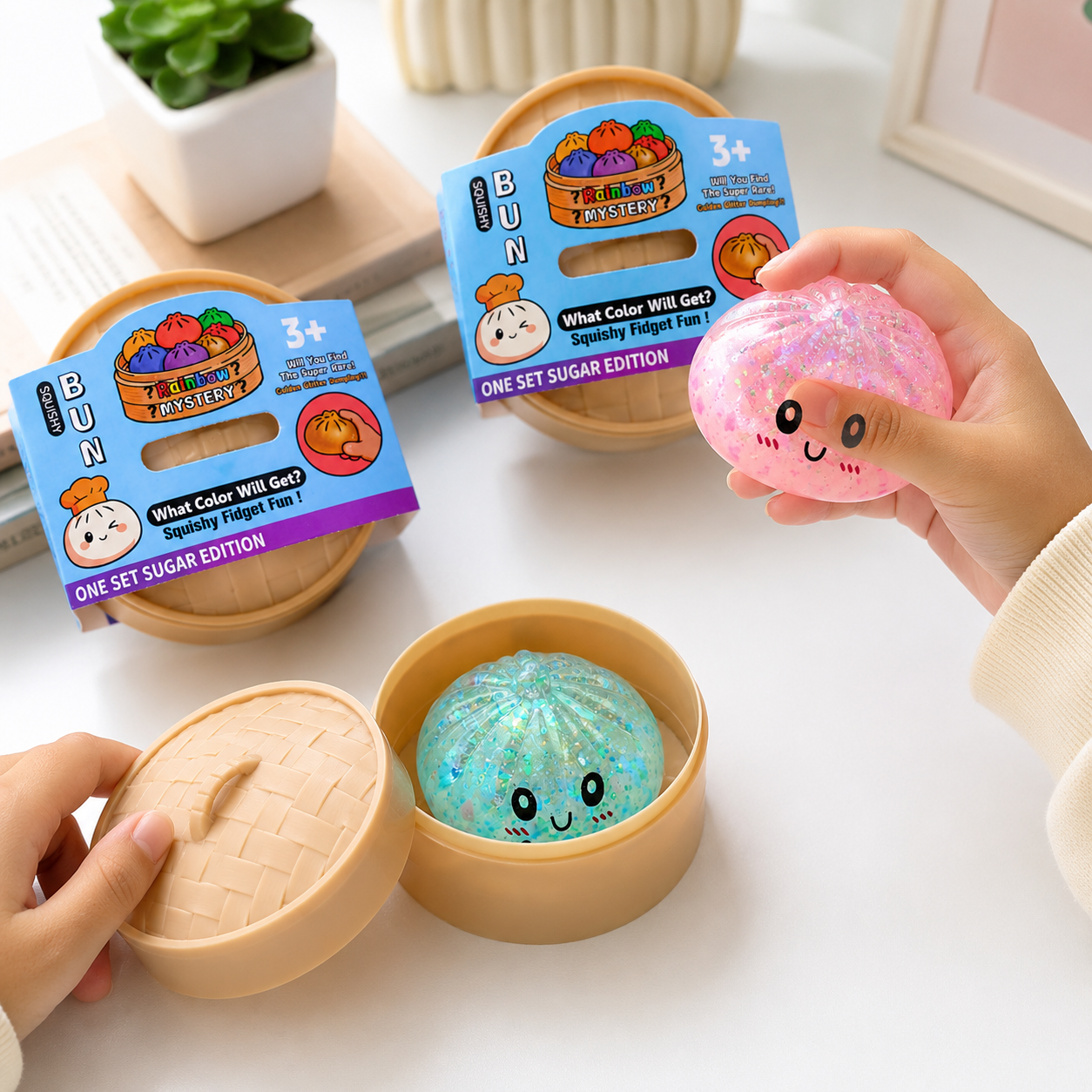 Mystery Dumpling Squishy Fidget Toy – Assorted Design