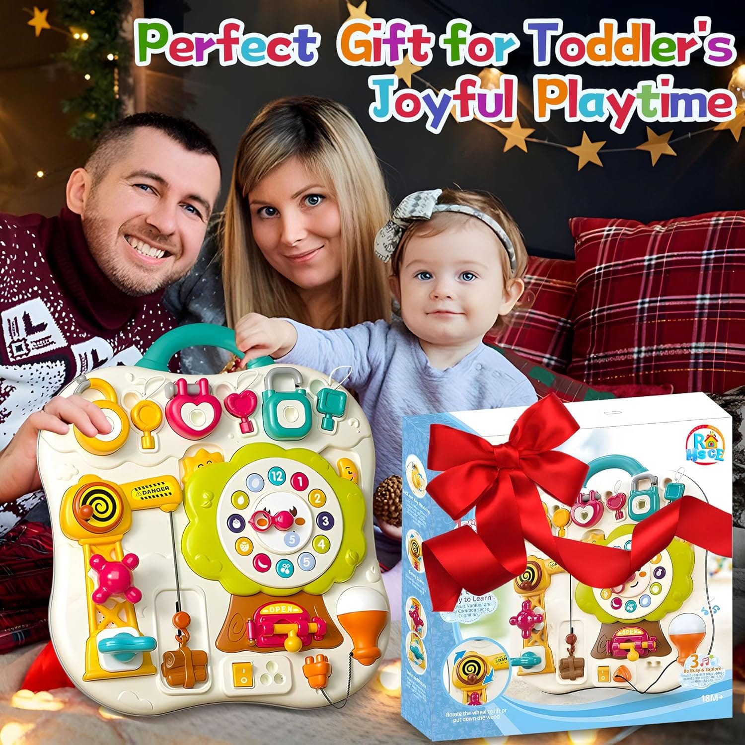 Montessori Multifunction Exploration Busy Board Learning - JustForKids