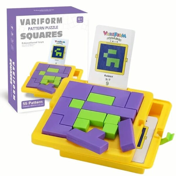 Variform Squares Mind Pattern Puzzle – 55 Challenges - JustForKids
