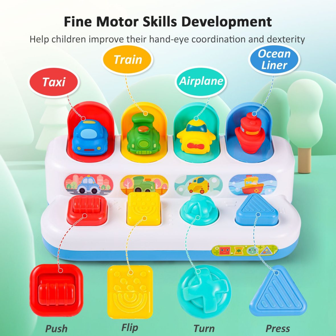 Pop-Up Vehicle Activity Toy