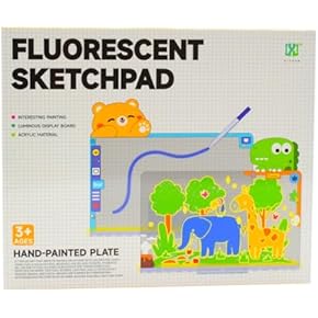 Fluorescent LED Sketchpad Drawing Board with Magic Glow Effect