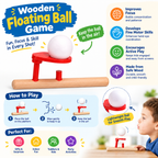 Wooden Floating Ball Game – Educational Montessori Toy