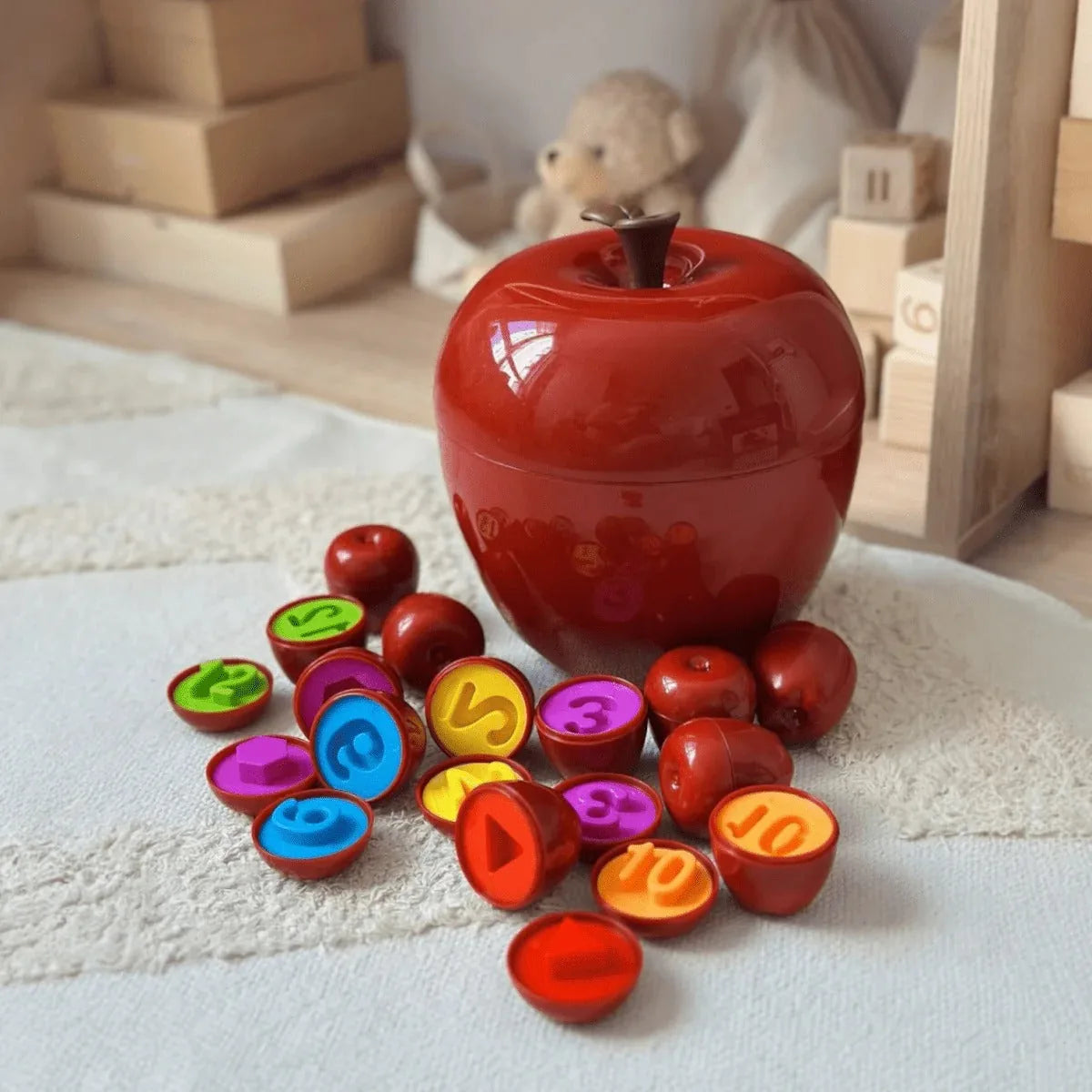 Apple Smart Eggs – Montessori Matching & Learning Toy