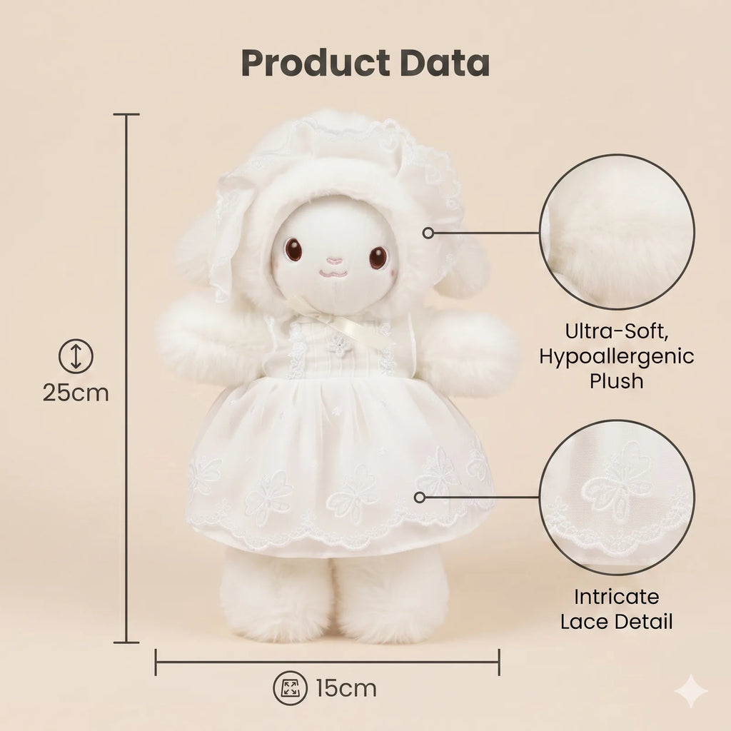 Baby Bunny Doll with Lace Dress - EID Special