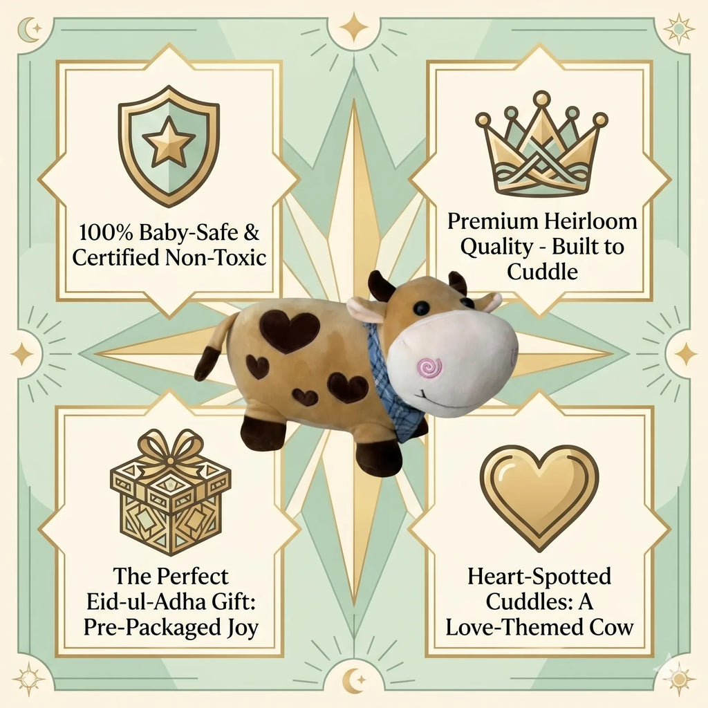 Cute Stuffed Cow Plush Toy