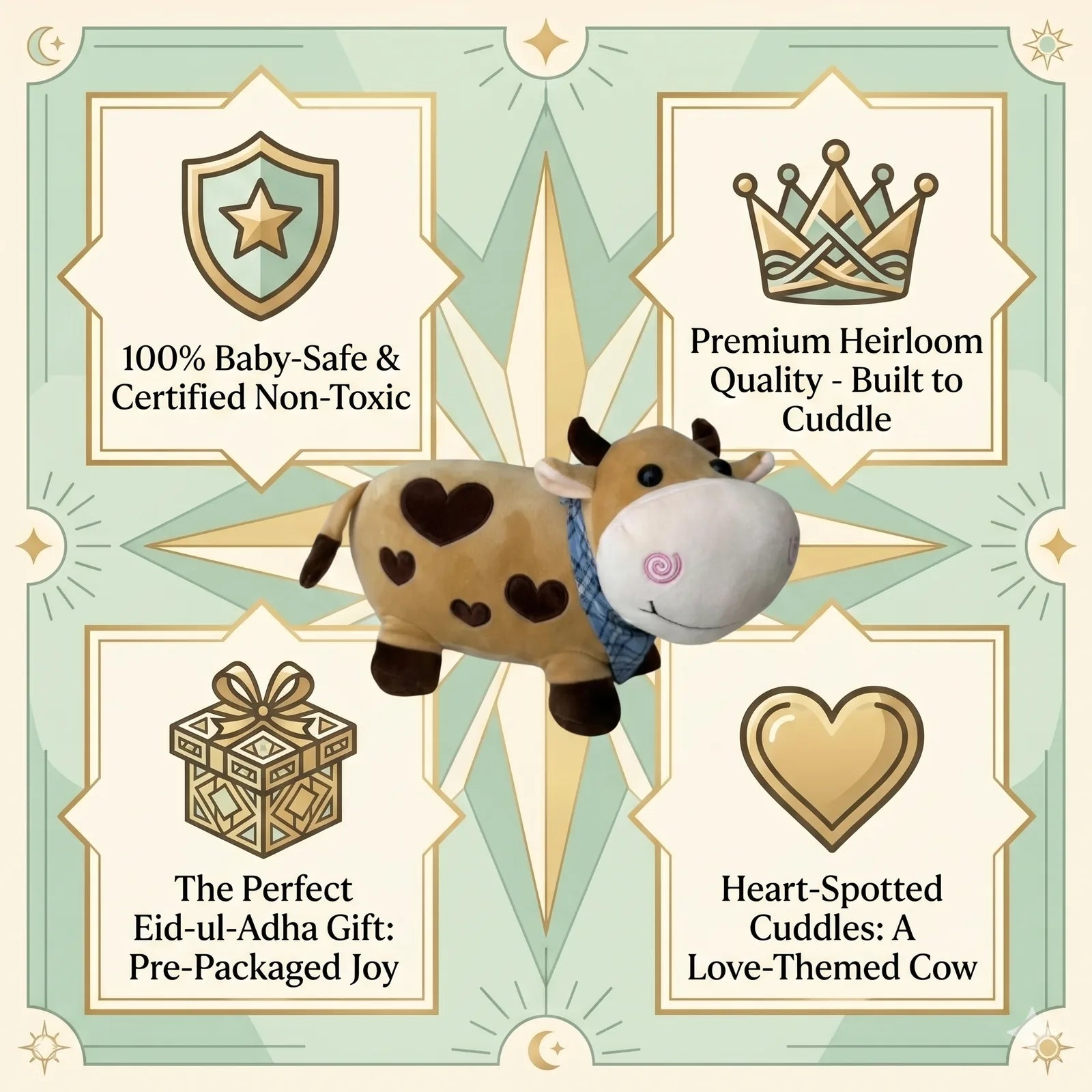 Cute Stuffed Cow Plush Toy