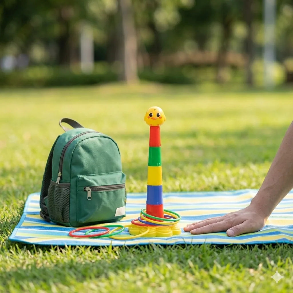 Mini Ring Colorful Stacking Target Toy for Kids