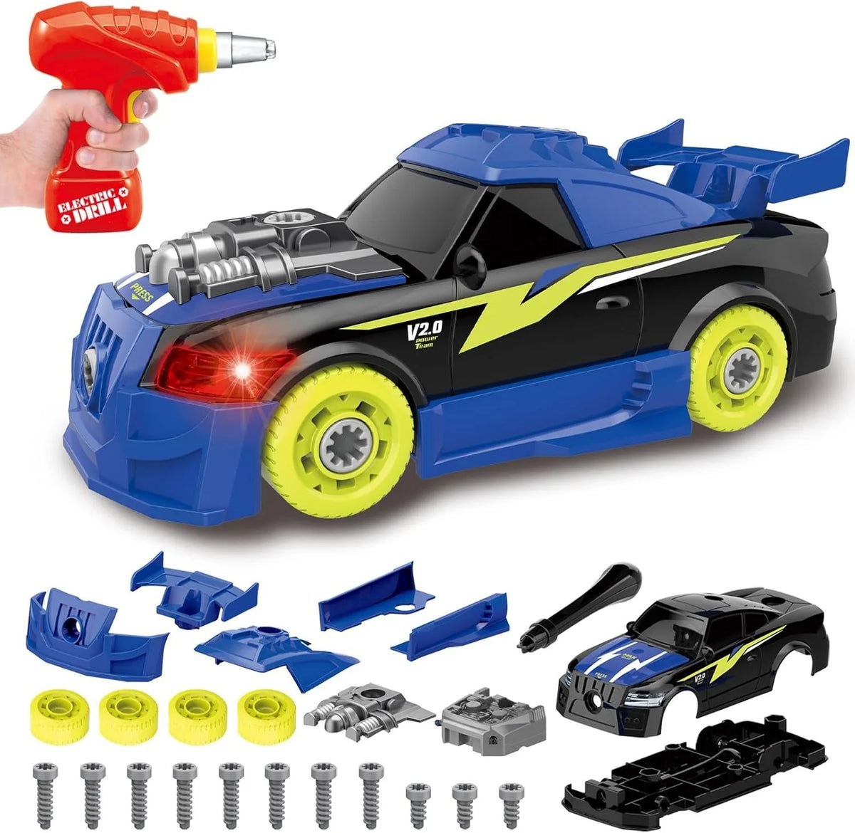 DIY Build & Disassemble Sports Car Toy Set