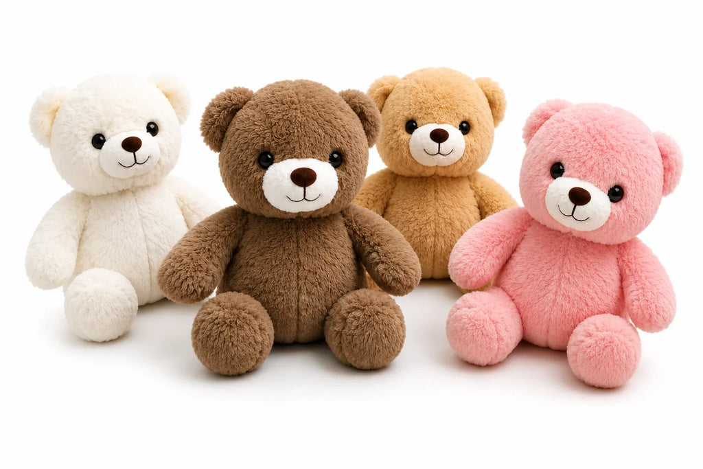 Cute Chubby Teddy Bear Plush Toy - Mini Soft Stuffed Animal Gift (10")
