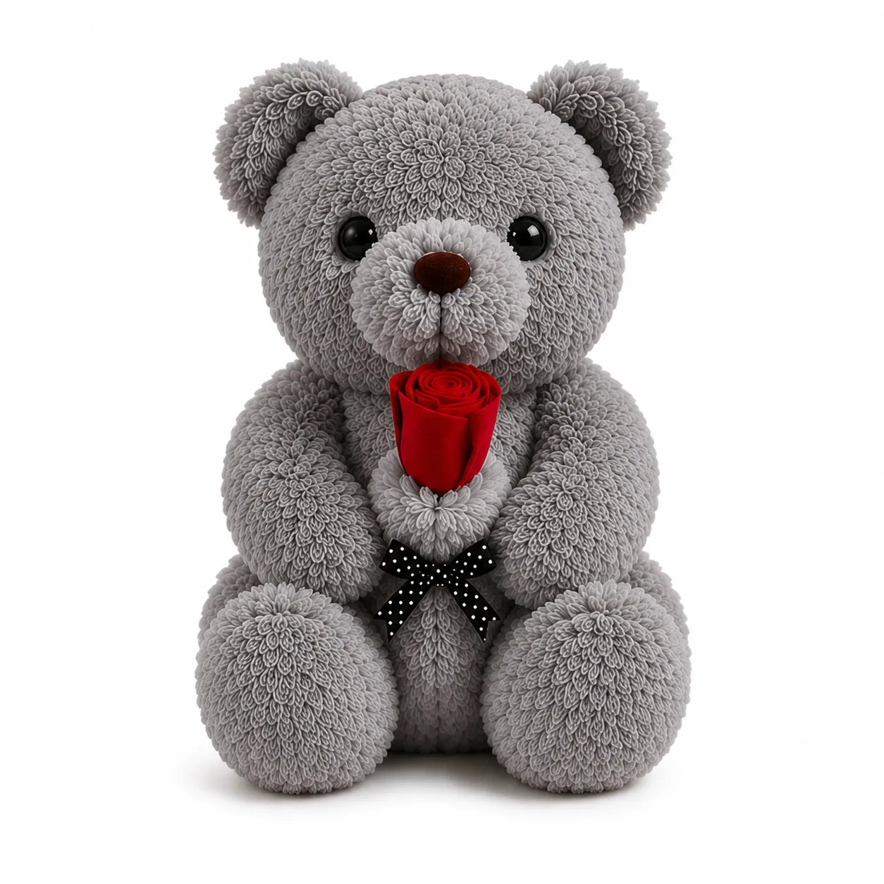 Romantic Rose Teddy Bear Plush Toy - The Perfect Love & Anniversary Gift (13")
