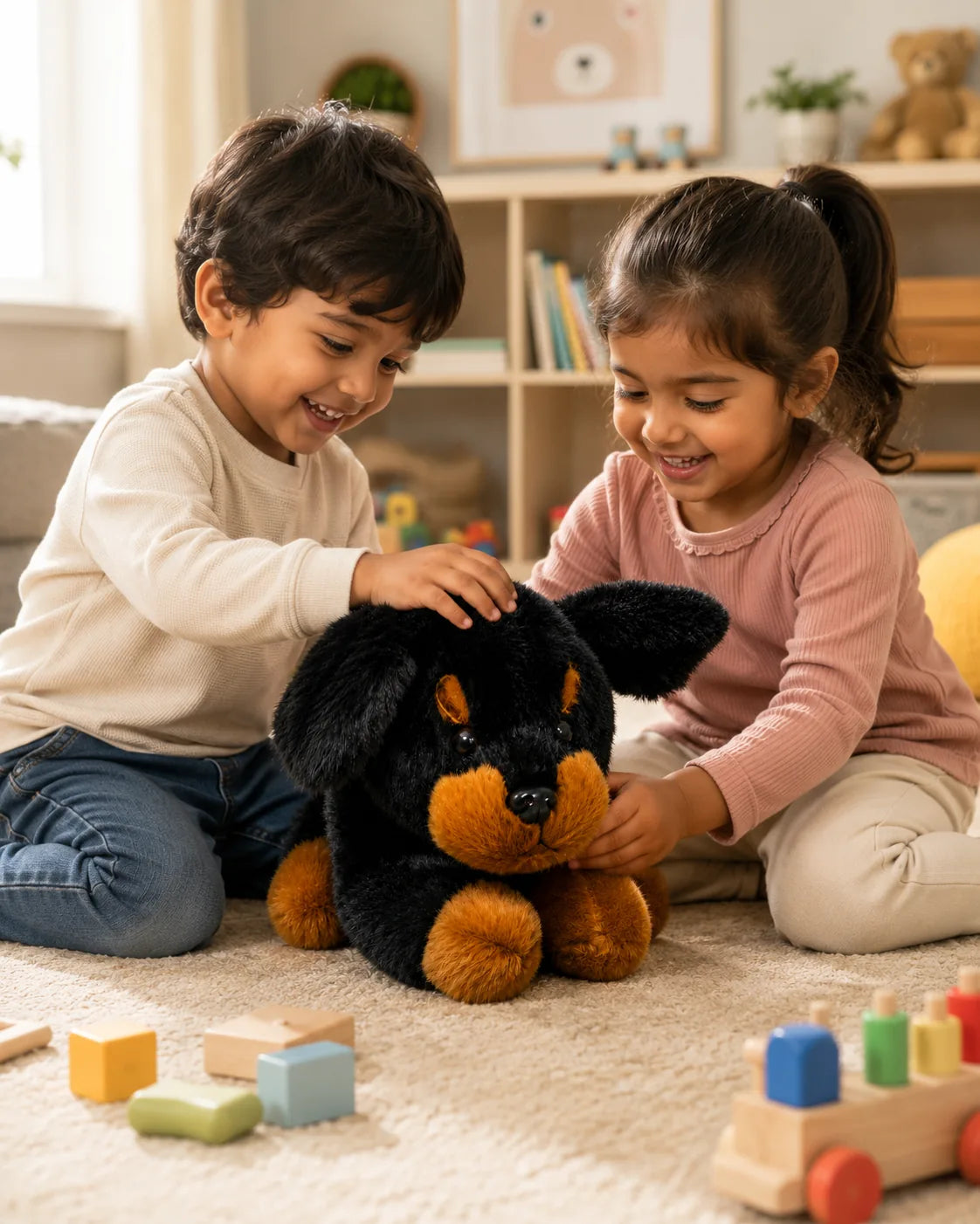 Rottweiler Puppy Dog-Stuffed Plush Toy