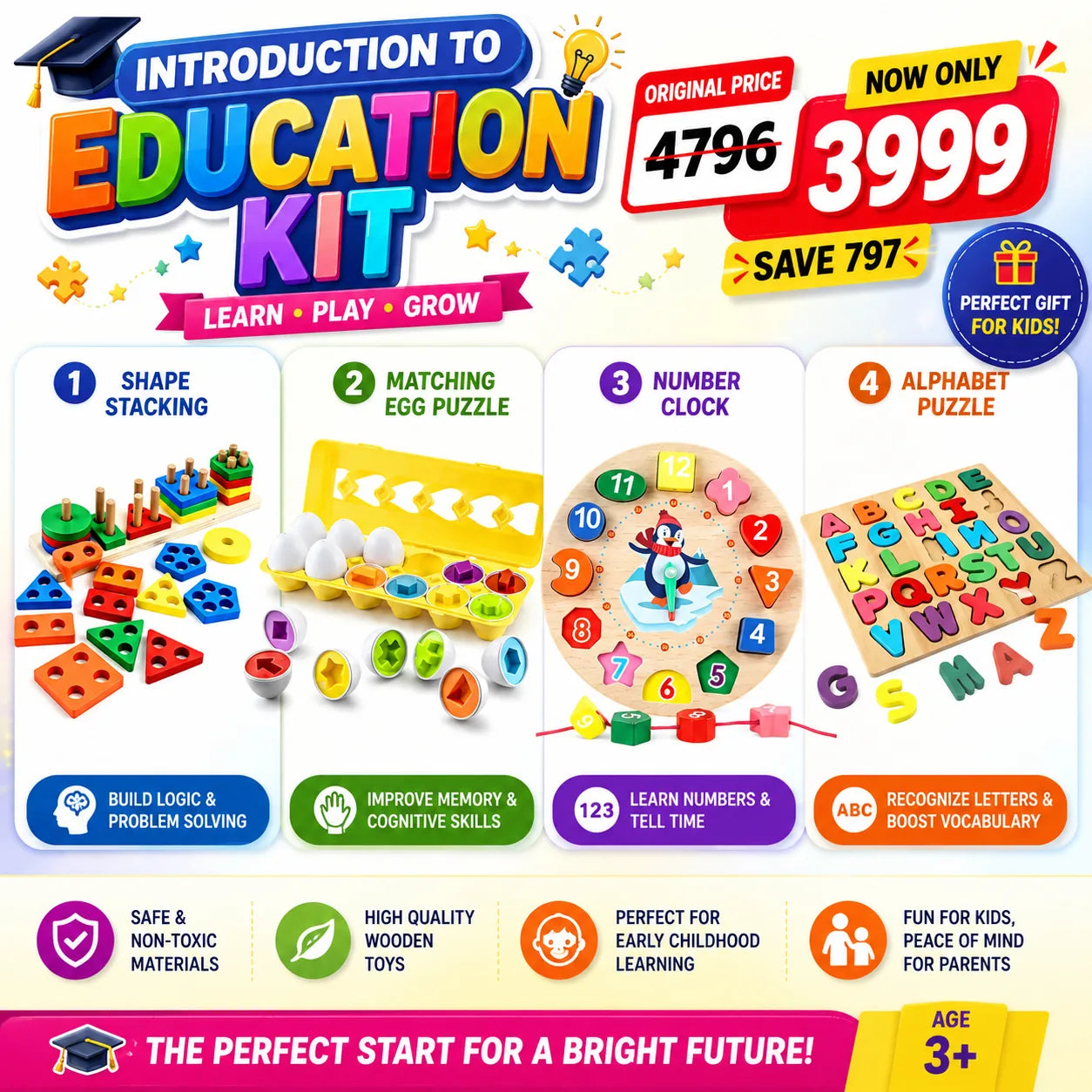 Early Learning Essentials Bundle — Smart Play for Growing Minds!