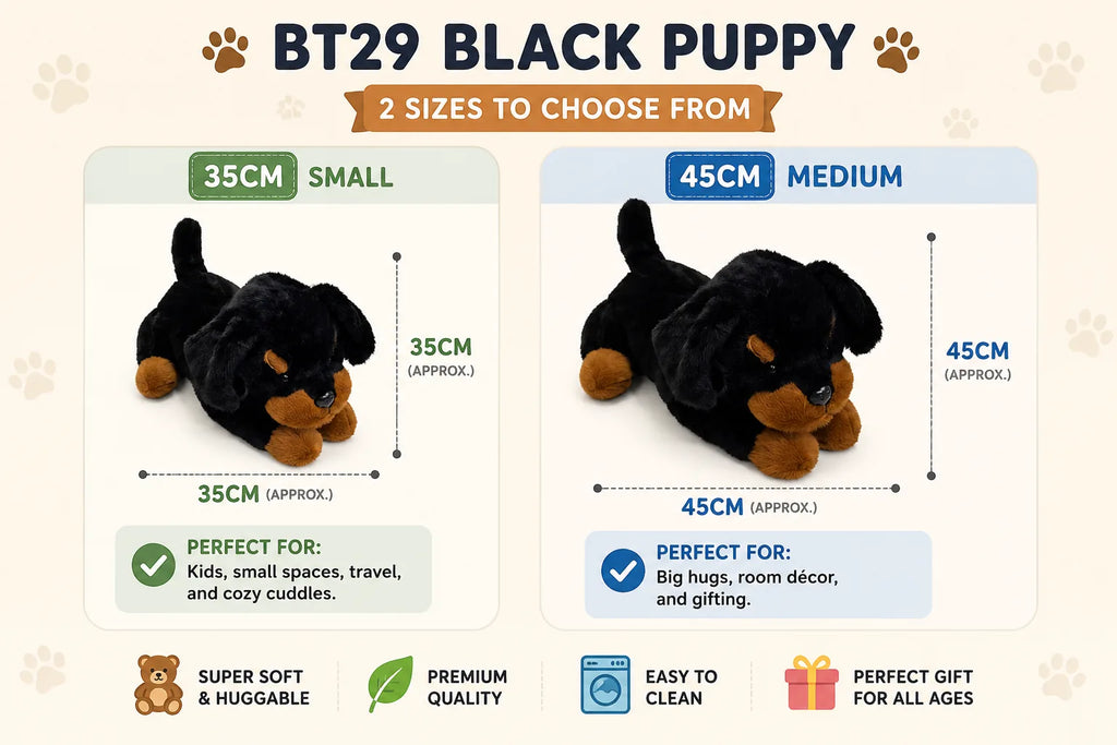 Rottweiler Puppy Dog-Stuffed Plush Toy