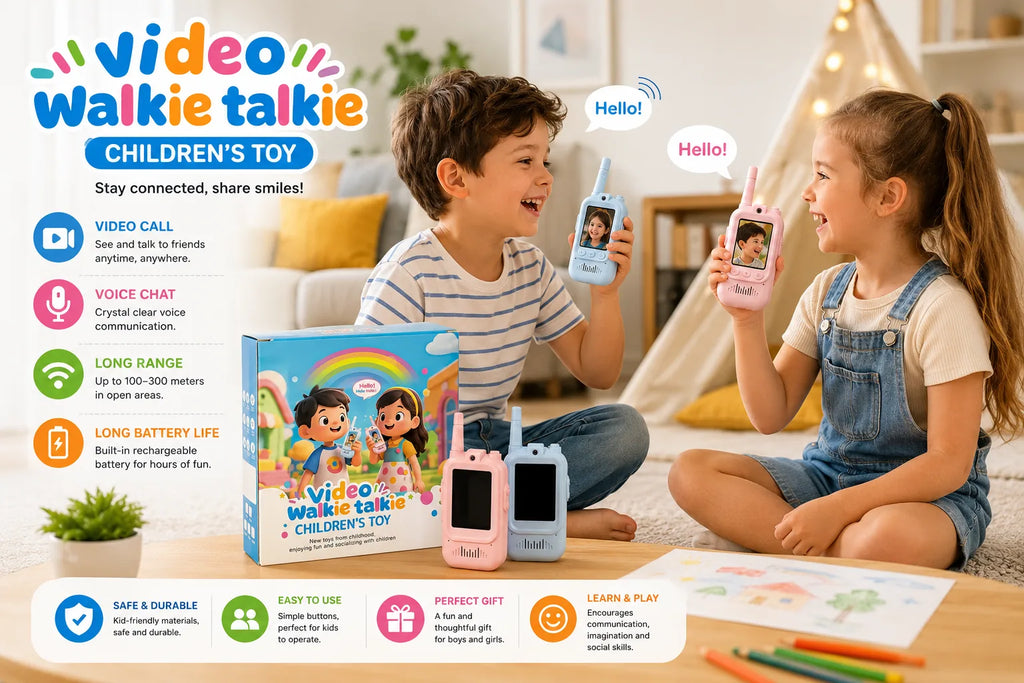 Video Walkie Talkie for Kids – Real-Time Talk & See Toy
