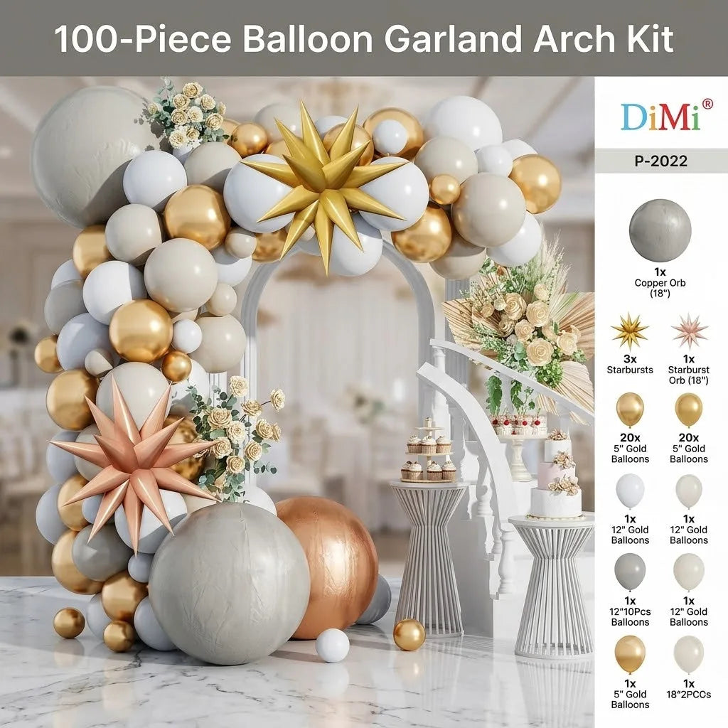 Black Purple Balloon Garland Kit – 100 PCS Party Balloons