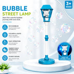 Blue Bubble Street Lamp with LED light
