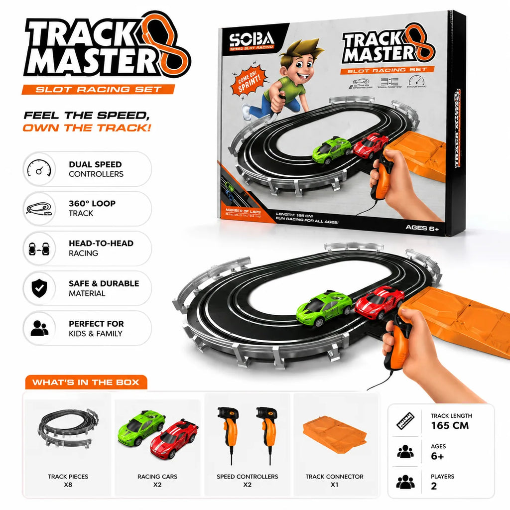 Electric Slot Racing Track Set