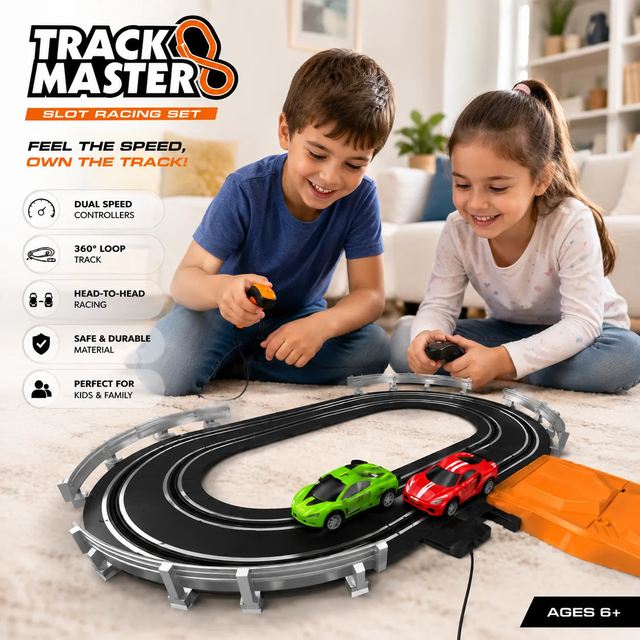 Electric Slot Racing Track Set