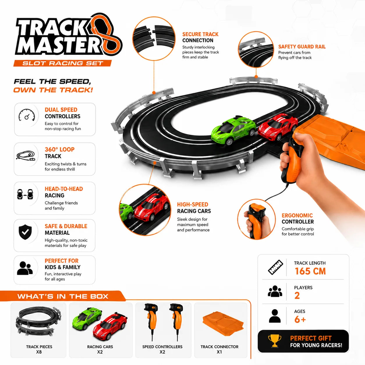 Electric Slot Racing Track Set