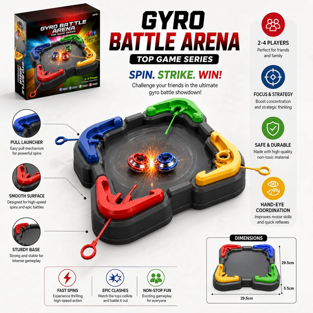 Gyro Battle Arena Spin Top Set
