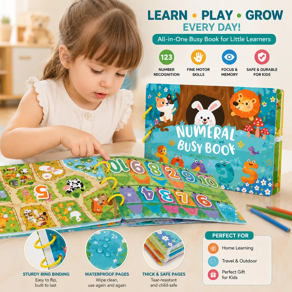 Busy Activity Book – Early Learning Educational Toy
