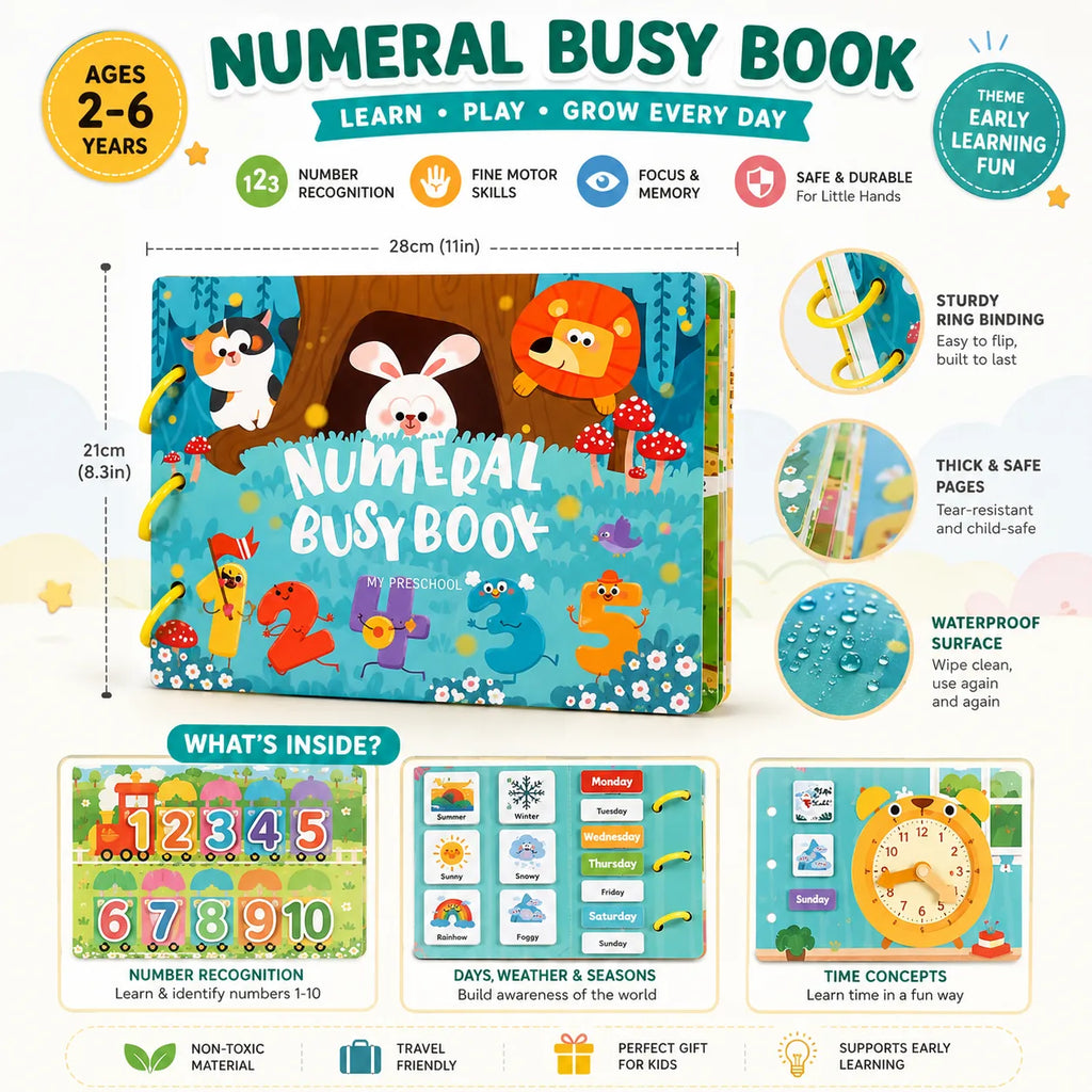 Busy Activity Book – Early Learning Educational Toy