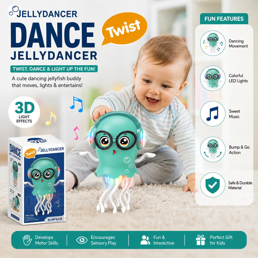 Dancing Jellyfish Toy – Musical Light-Up Sensory Companion