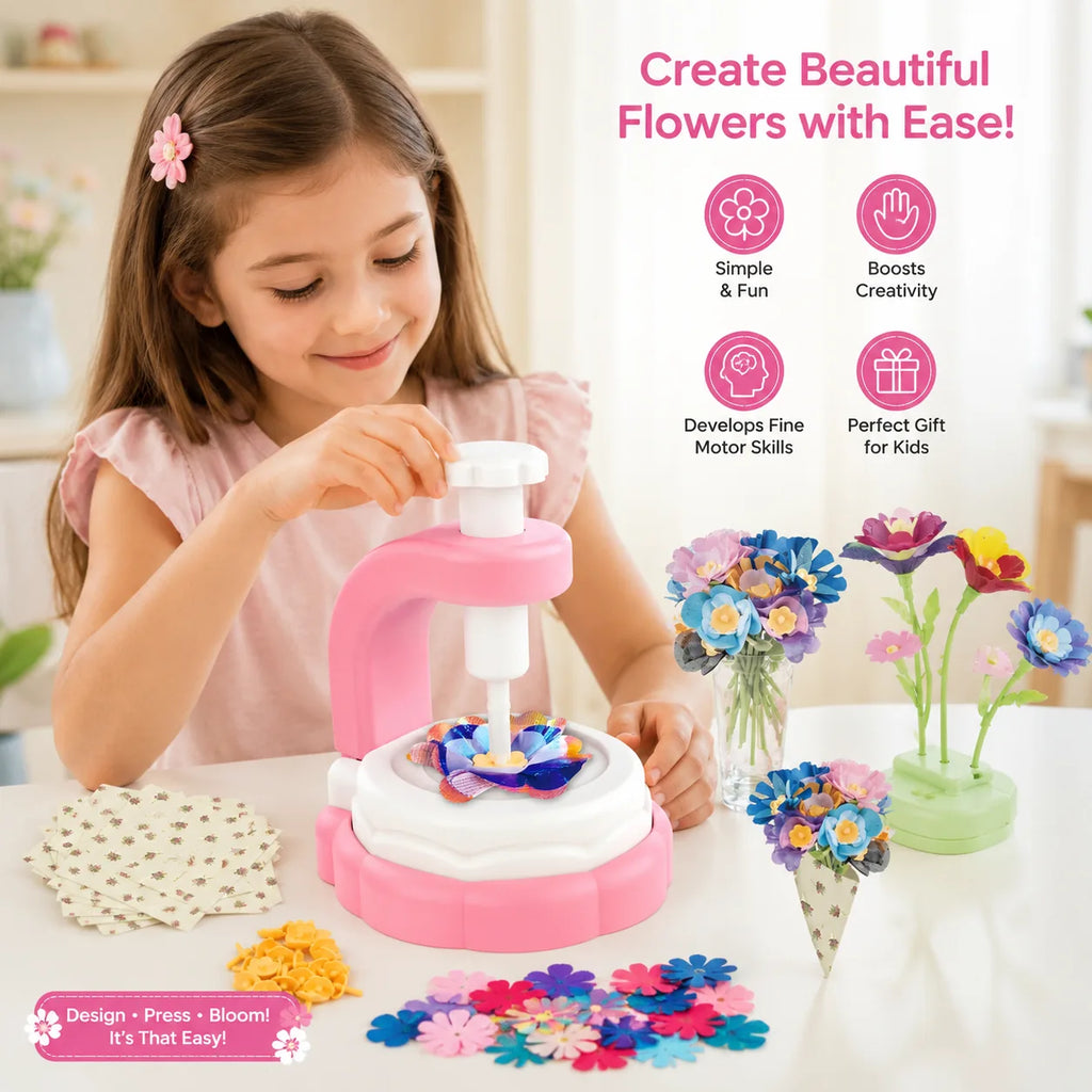 DIY Flower Craft Fabric Bouquet Making Spinning Machine Set