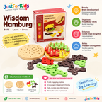 Wooden Wisdom Hamburg 36-Piece Montessori Educational Toy – Shape & Color Learning