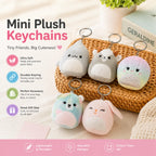 Original Mini Plush Keychains – Cute Kawaii Soft Bag Charms