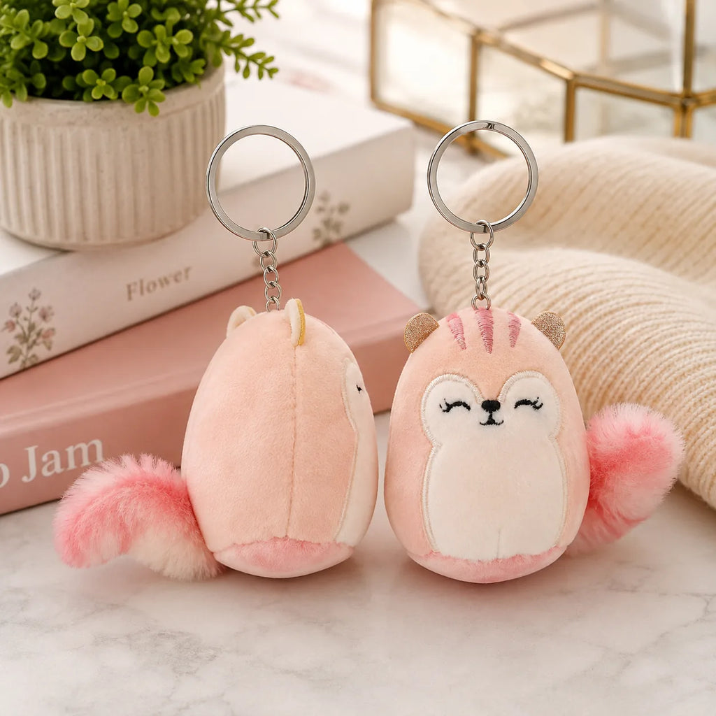 Original Mini Plush Keychains – Cute Kawaii Soft Bag Charms