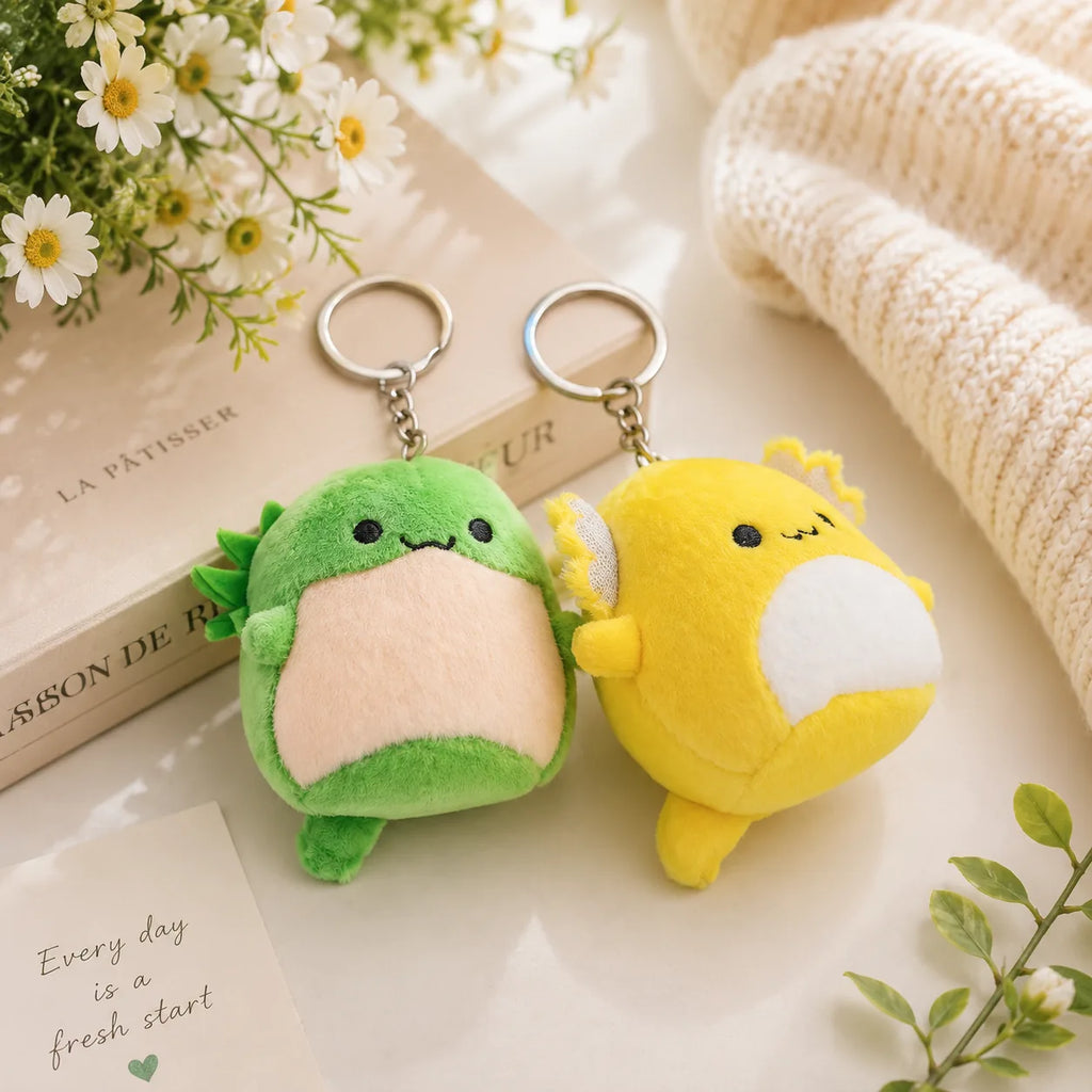 Original Mini Plush Keychains – Cute Kawaii Soft Bag Charms