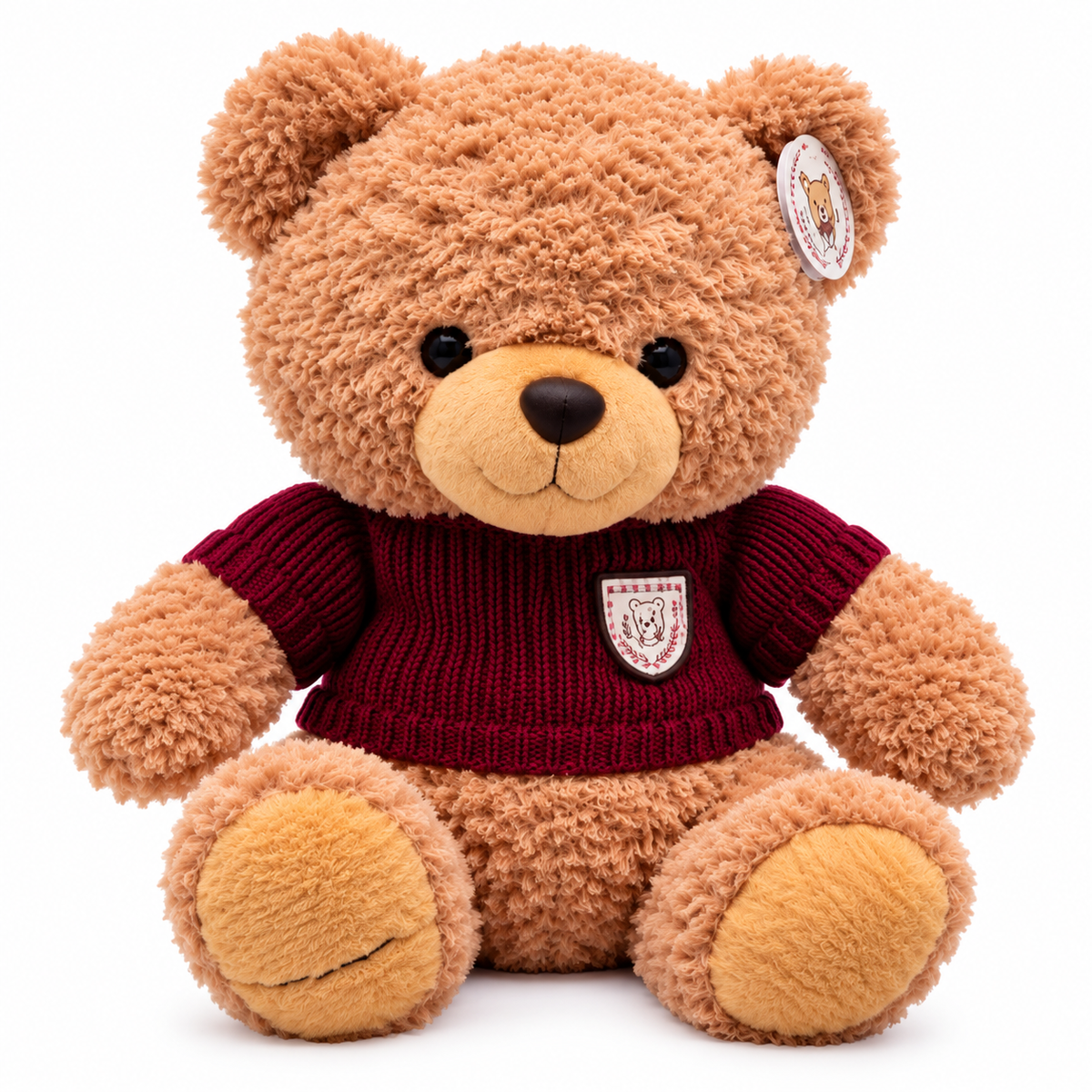 Teddy Bear Plush with Sweater – Soft & Cuddly