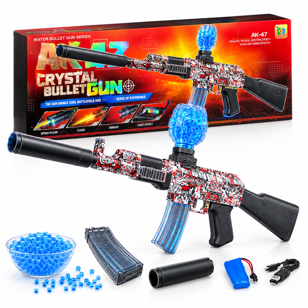 Crystal Bullet AK-47 Water Bullet Blaster Toy