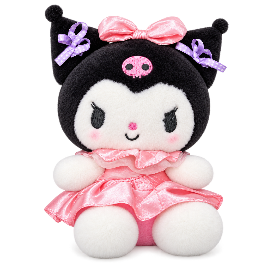 My Melody & Kuromi Plush Dolls – Pink Dress