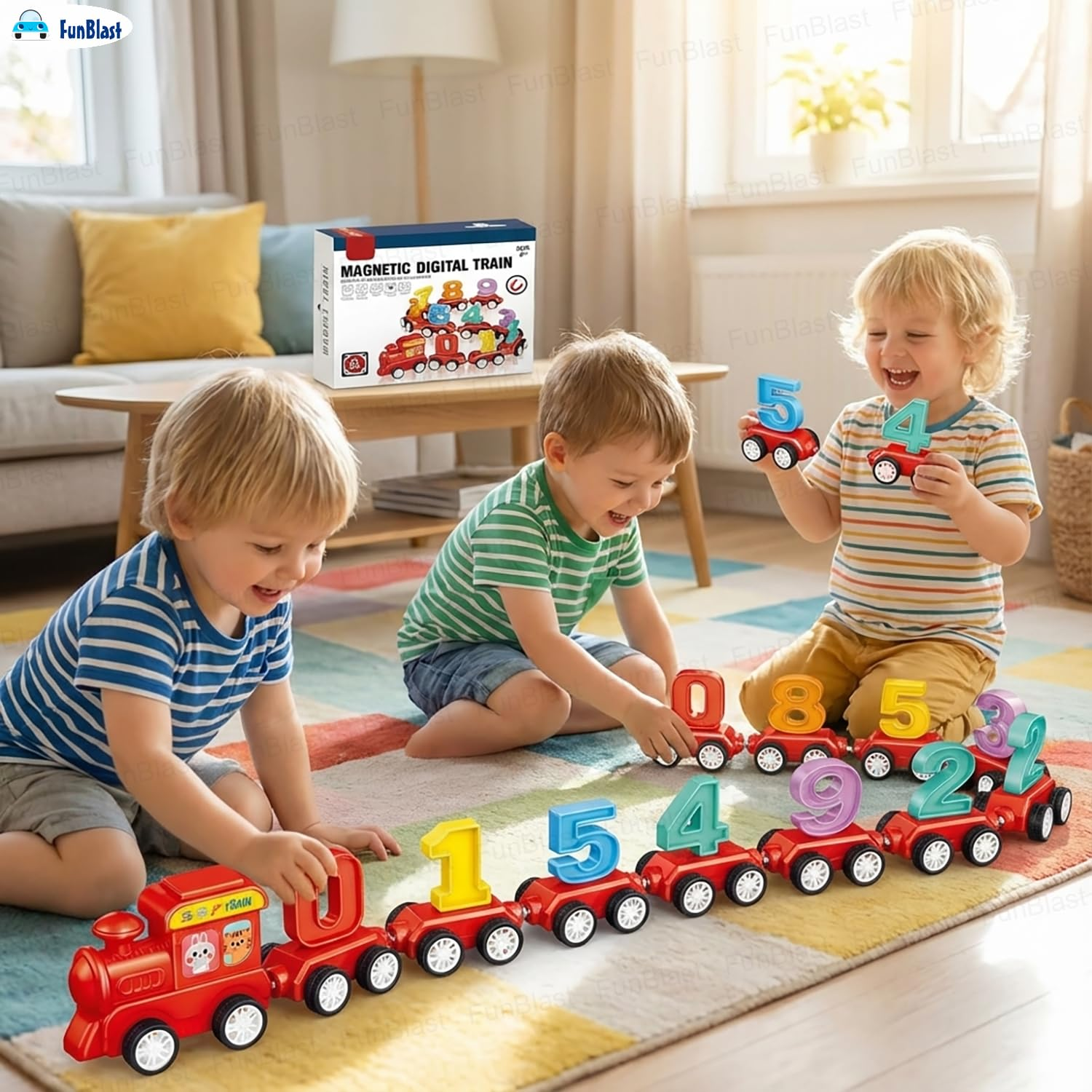 Magnetic Numbers Learning Train (21 Pcs)