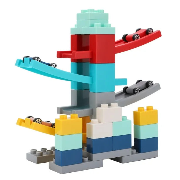 Multifunctional Glider Car Racing Track Building Blocks