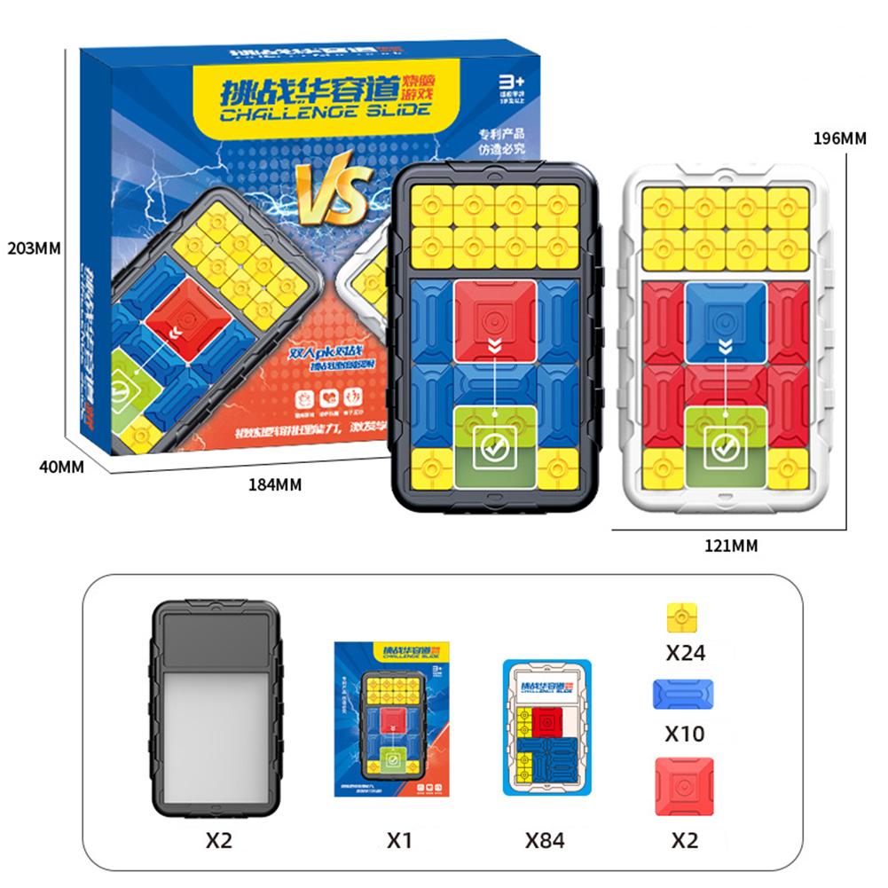 Magnetic Brain Teaser Slide Puzzle Game – Double Player - JustForKids