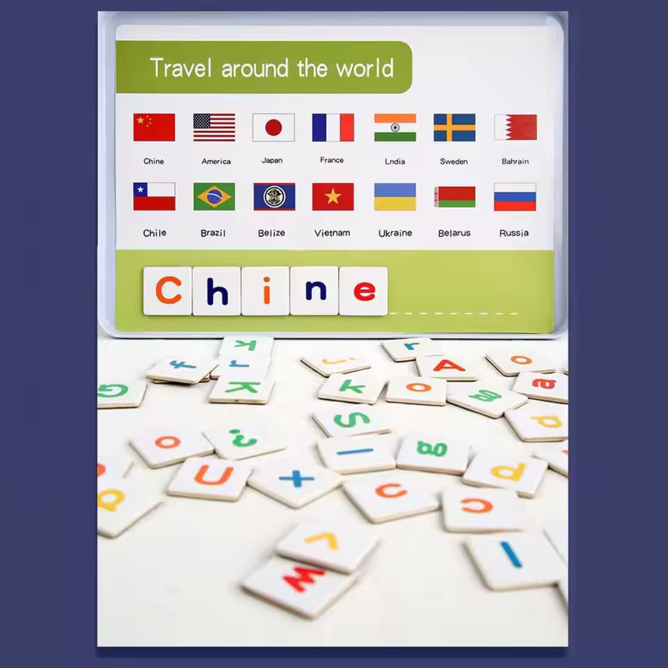 6-in-1 Magnetic Recognize Word Learning Kit with Marker - JustForKids