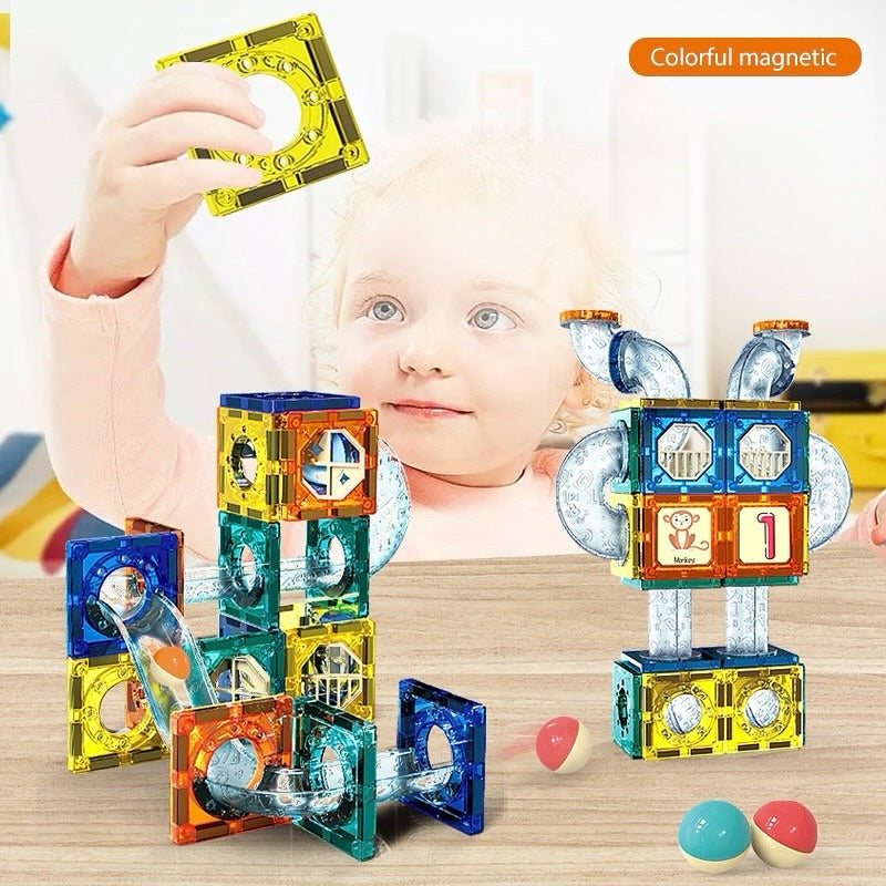 DIY Space Magnetic Pipeline Building Blocks - 68 pieces - JustForKids