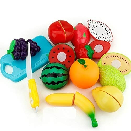 Fruits Cutting Play Set with Knife Board – 9 Pieces - JustForKids