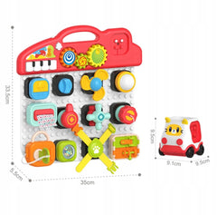 Multifunctional Early Education Busy Activity Blocks Board