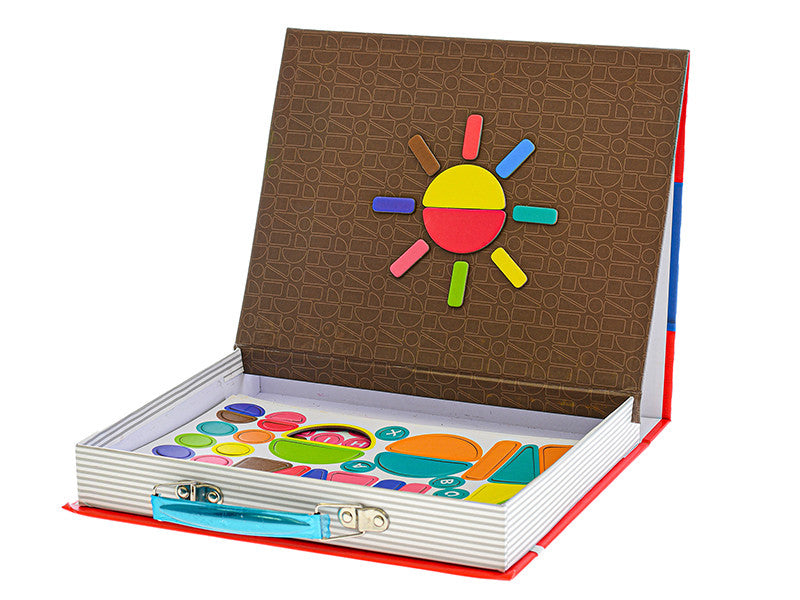 Magnetic Board Briefcase Puzzle with Marker 124 pcs