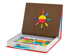 Magnetic Board Briefcase Puzzle with Marker 124 pcs