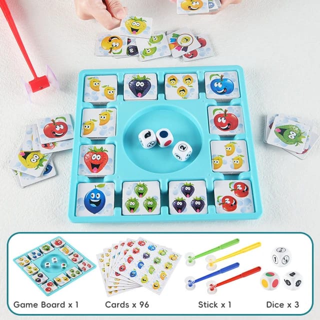 Fruit Sticking Color Number Cognition Activity - A13 - JustForKids
